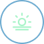 Horizon sunrise icon