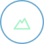 Mountain summit icon